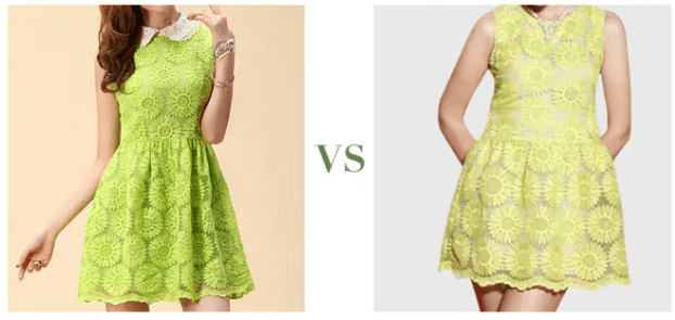 qualidade do vestido comparar