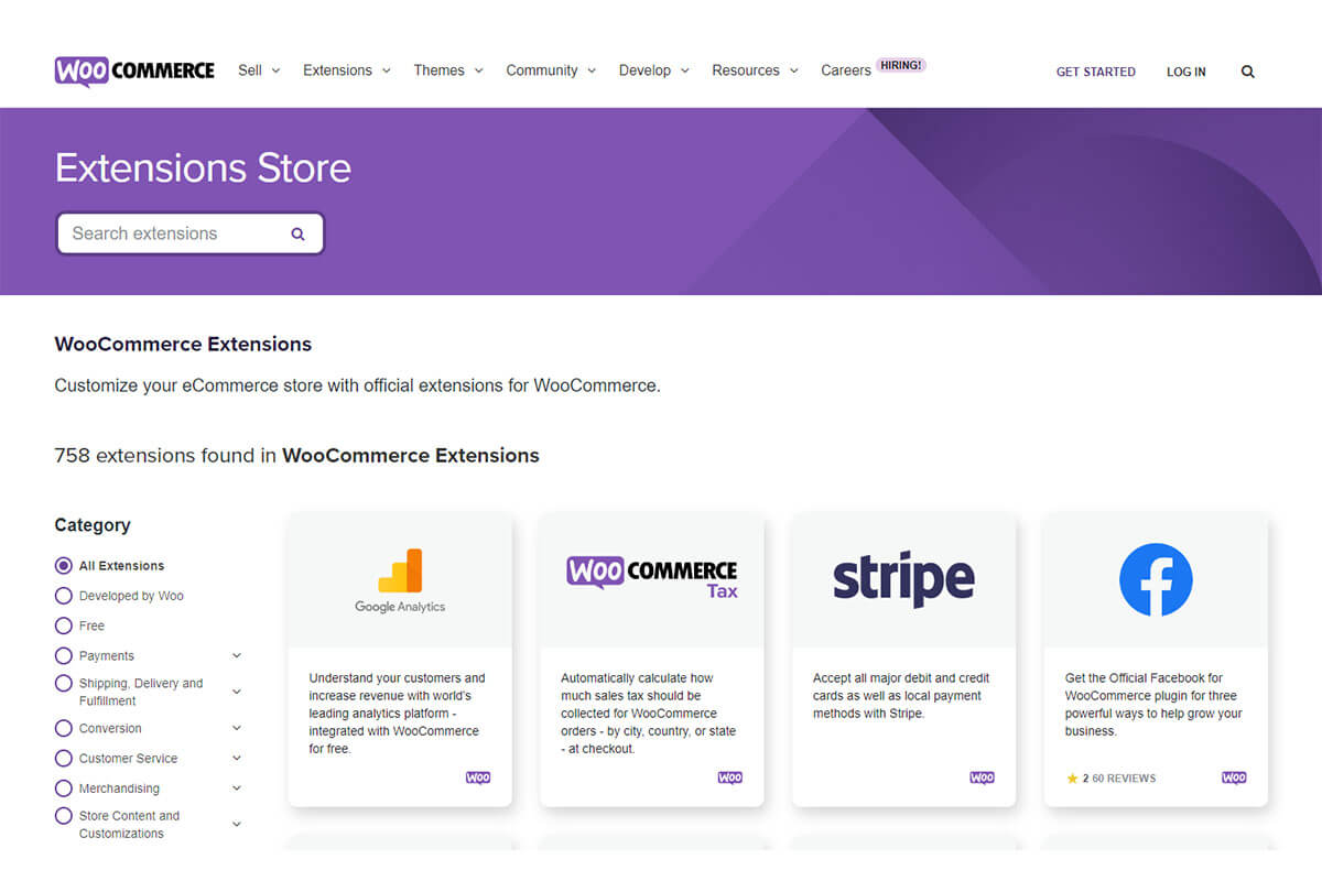 WooCommerce-Erweiterungen