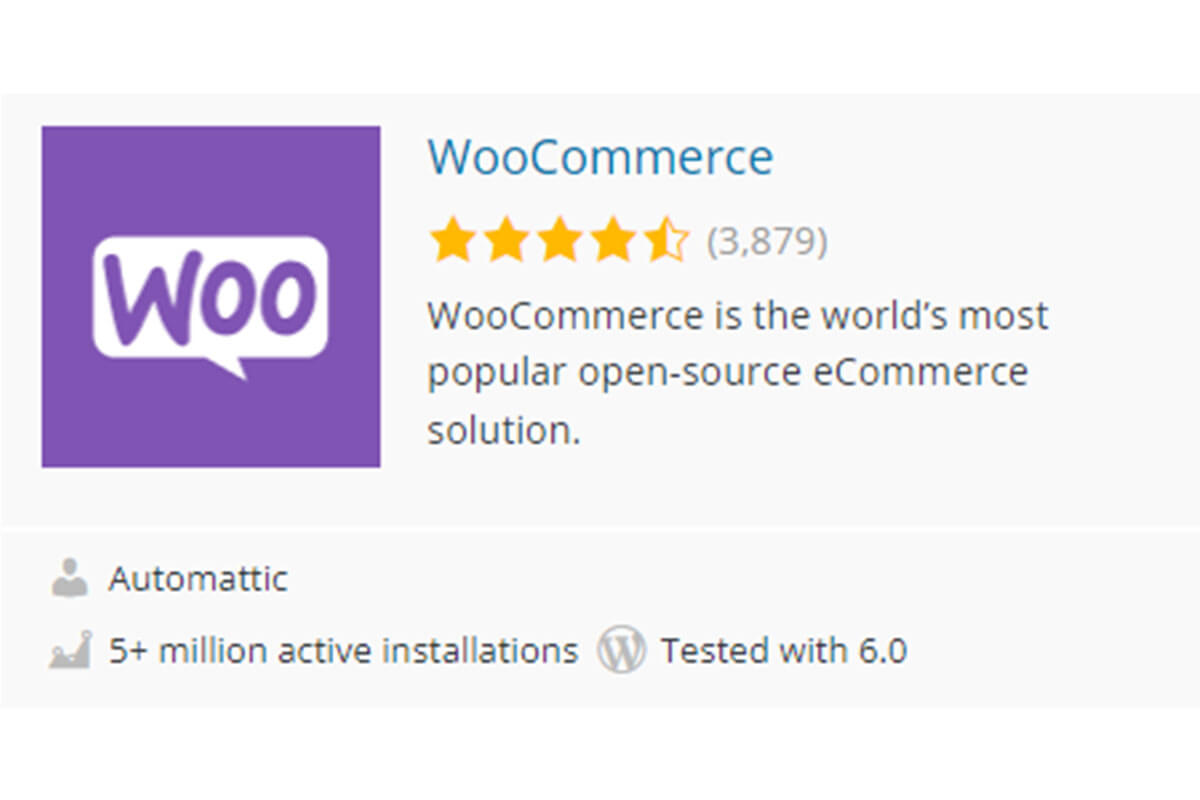 WooCommerce installation and rating