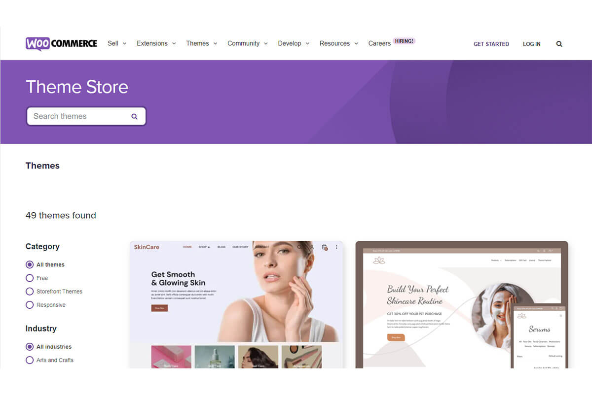 Thème WooCommerce