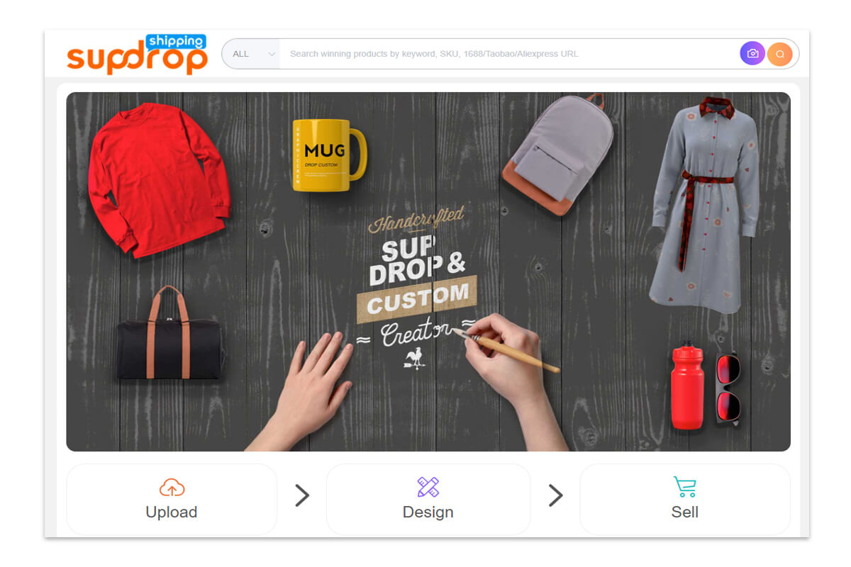 Print on demand with Sup Dropshipping