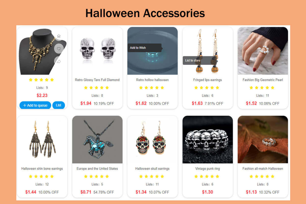 Halloween accessories Sup recommends for you