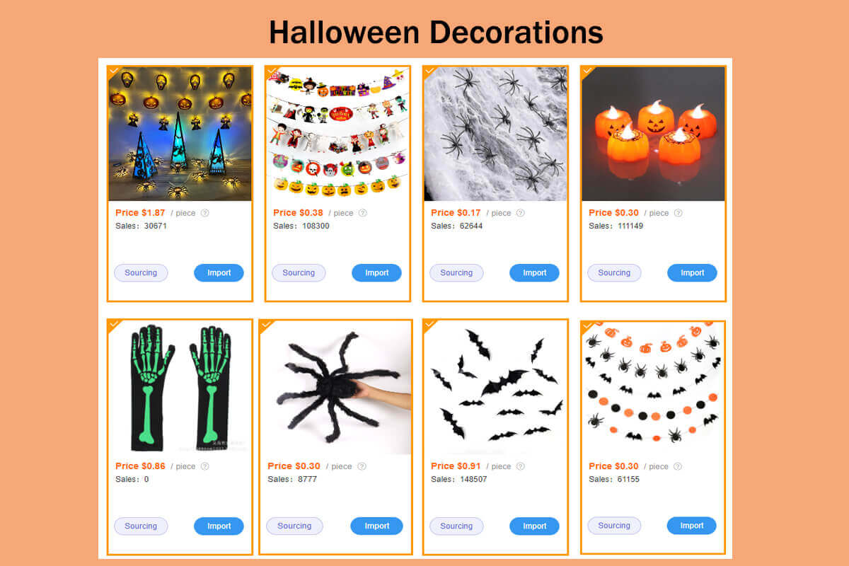 Decoraciones de Halloween del centro comercial de Sup Dropshipping