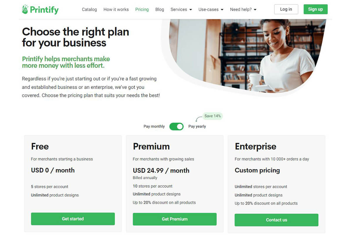 Printify pricing plans