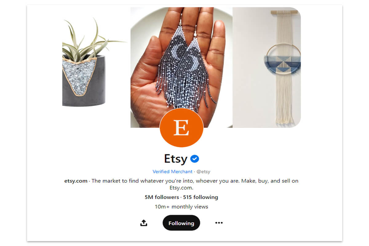 Promociona tus productos en Pinterest como lo hace Etsy