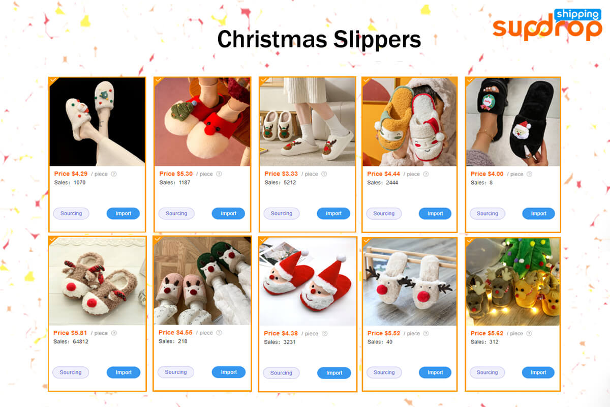 Christmas slippers from Sup Dropshipping