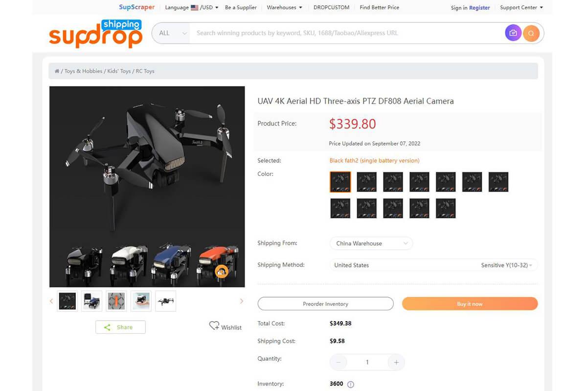 Drone from Sup Dropshipping