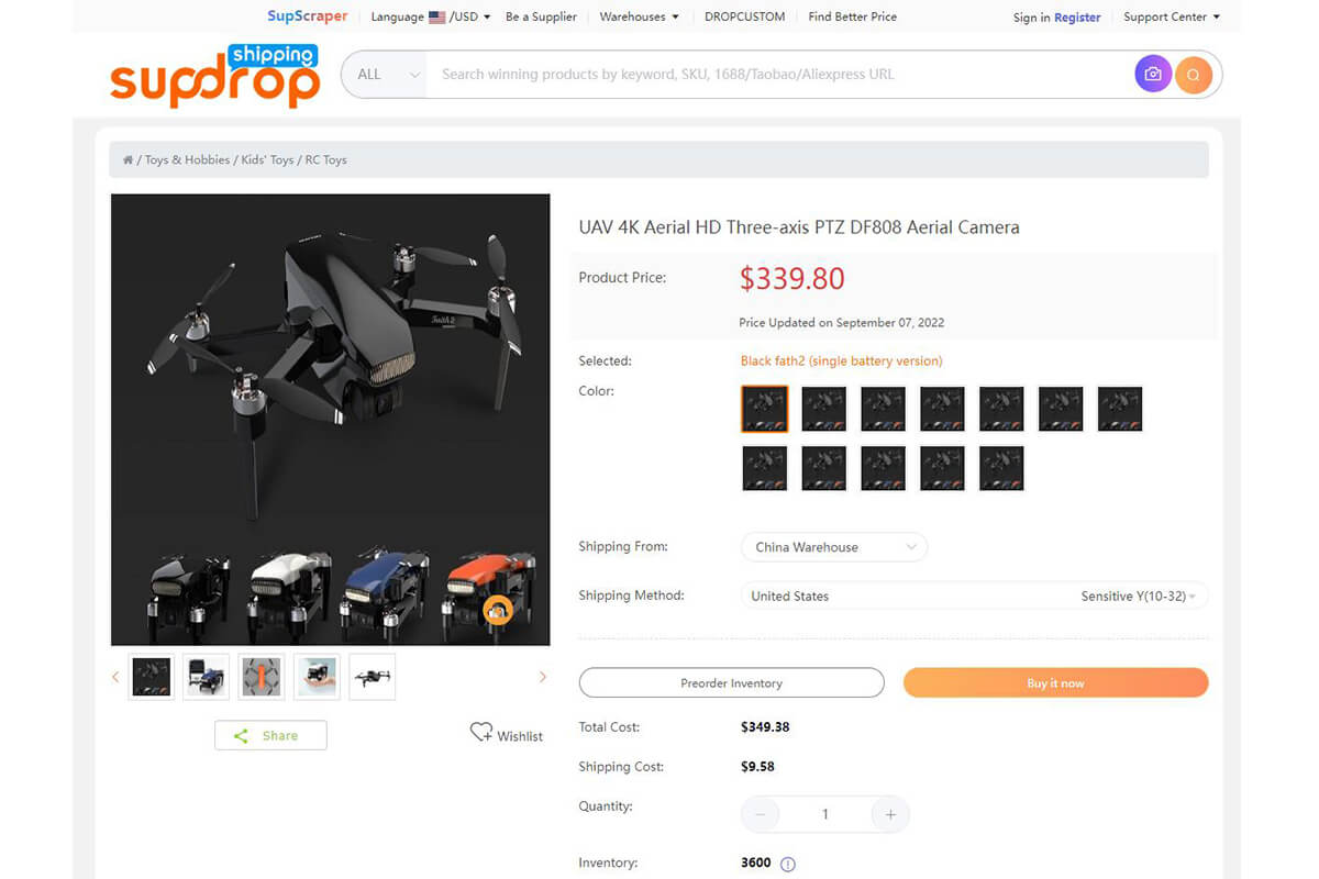 Dron z Sup Dropshipping