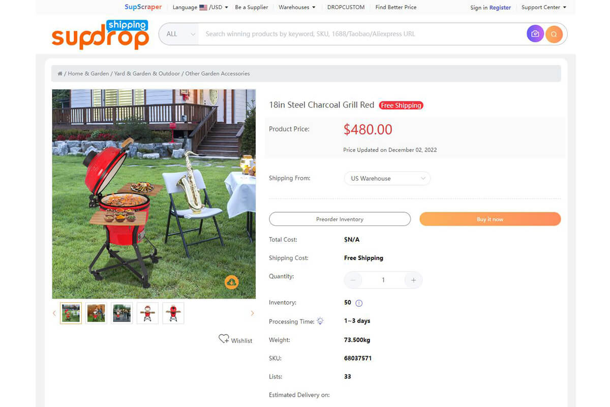 Outdoor-Grill von Sup Dropshipping