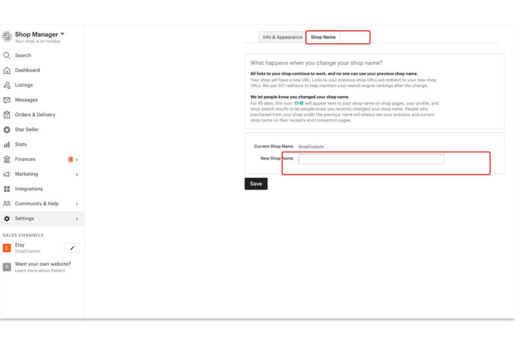 A Complete Guide to Change Your Etsy Shop Name