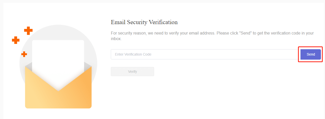 inviare e-mail di verifica