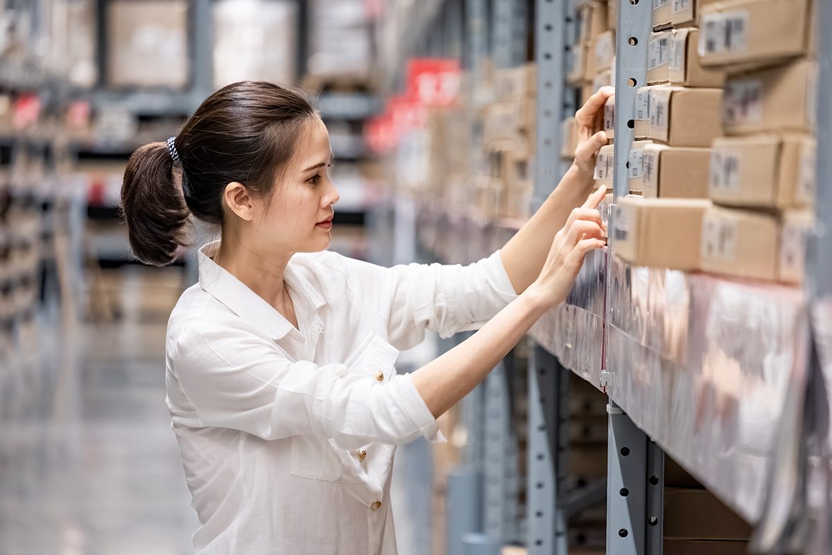 A wholesaler is conducting product checks