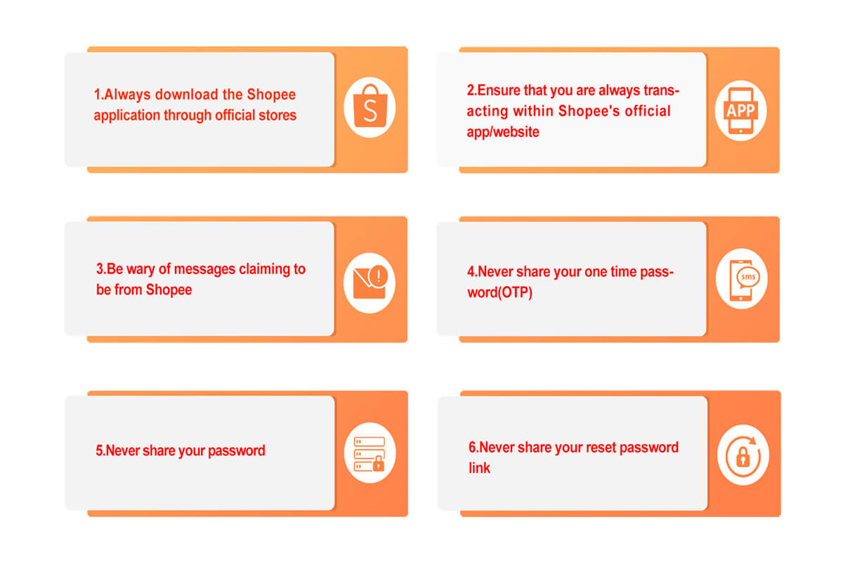 Tips to avoid scams on Shopee