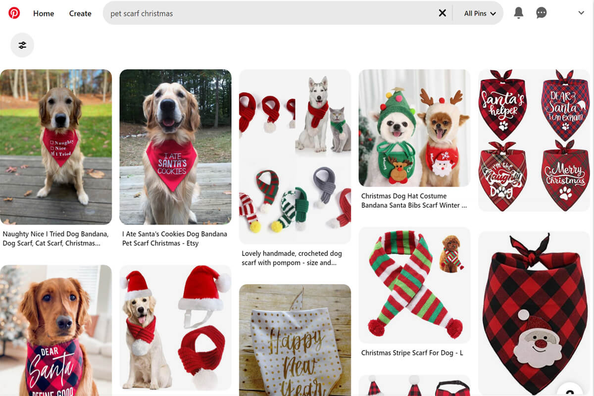 Imprima bajo demanda ideas festivas de diseño de bufandas para mascotas.