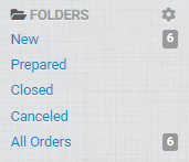 By default, there are 5 folders.