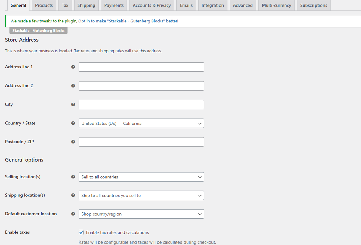 Configure sua loja WooCommerce