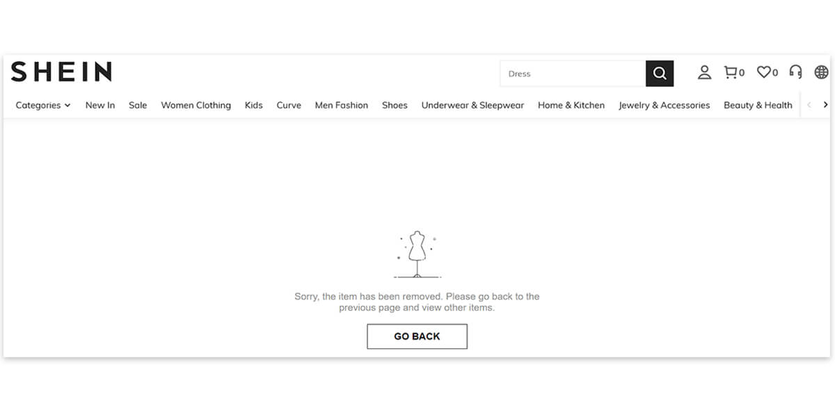 shein removes items with quality issues