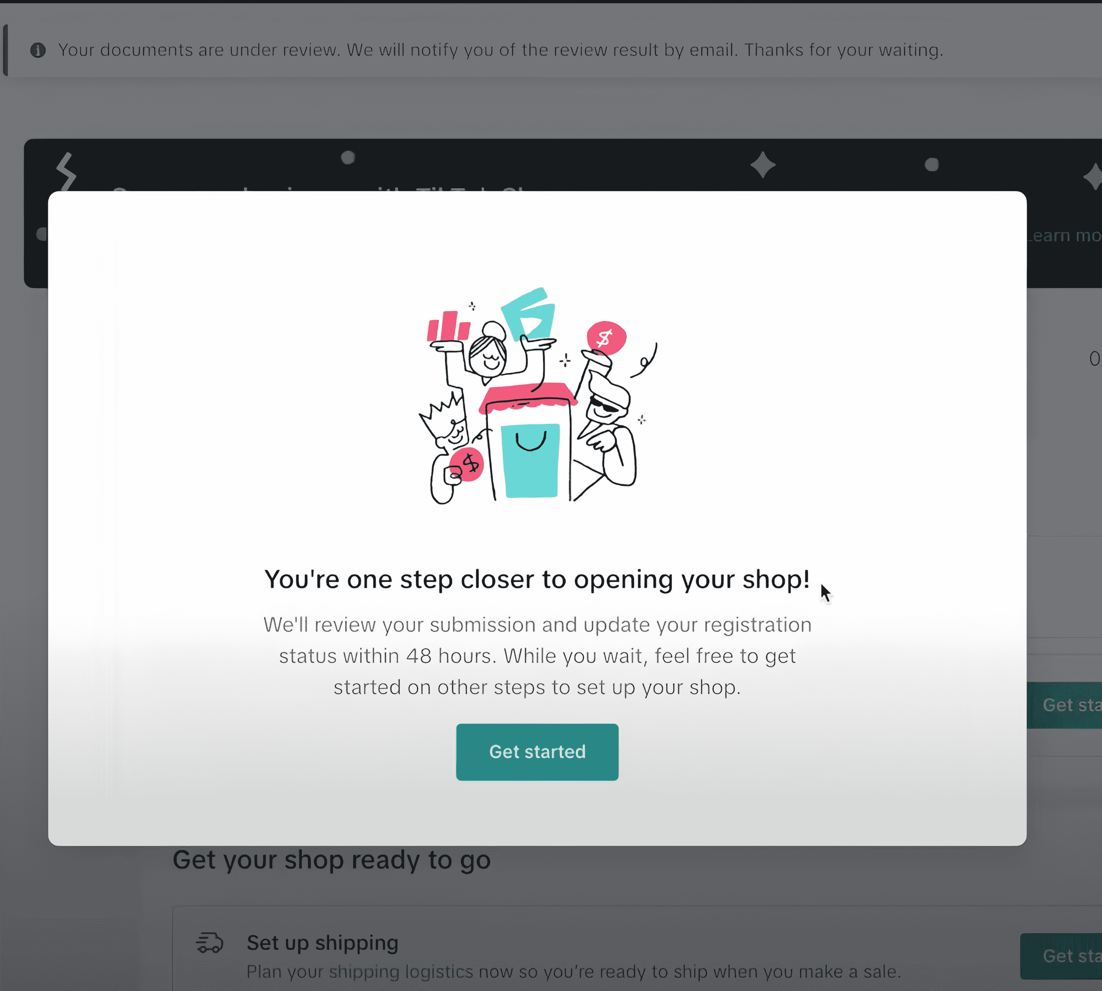 wait for tiktok review of your shop