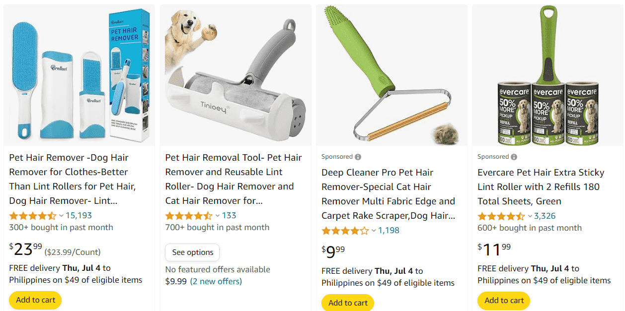 pet hair removers