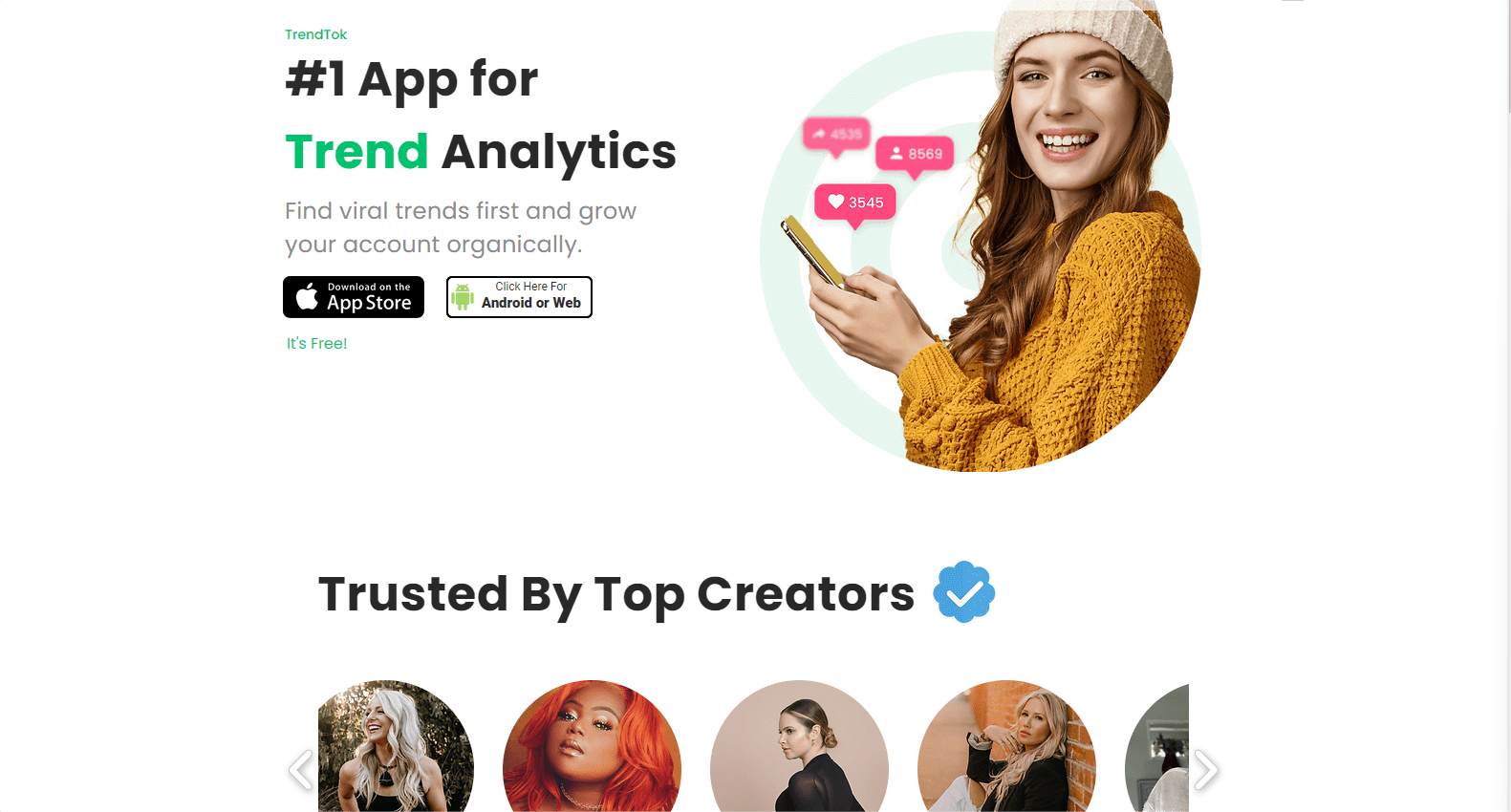 app per l'analisi delle tendenze