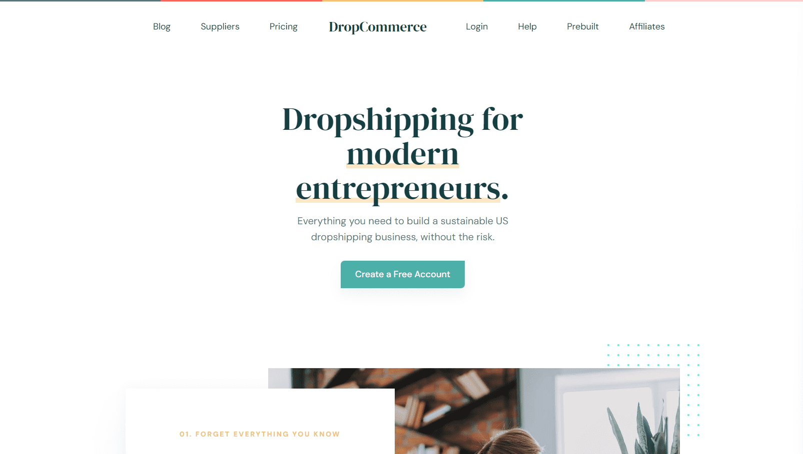 DropCommerce website