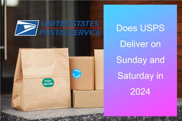 Liefert USPS im Jahr 2024 sonntags oder samstags?