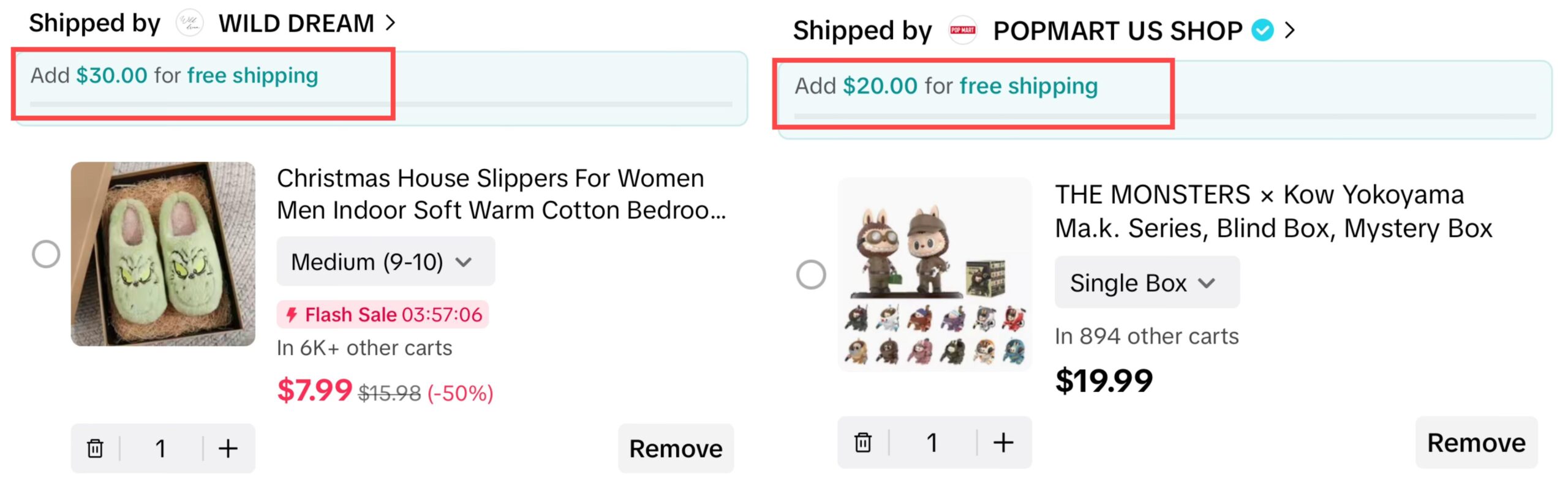 dodaj $xx i otrzymaj darmową wysyłkę