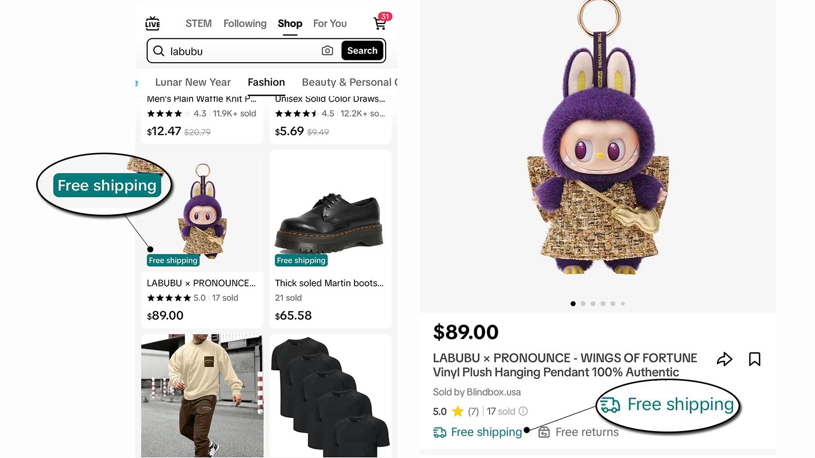 odznaka darmowej wysyłki