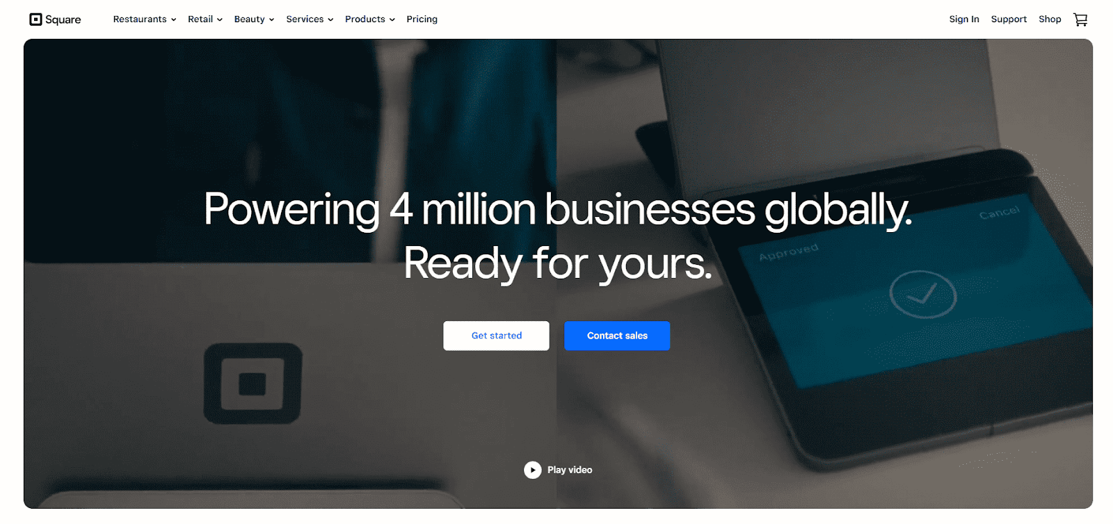 Square website