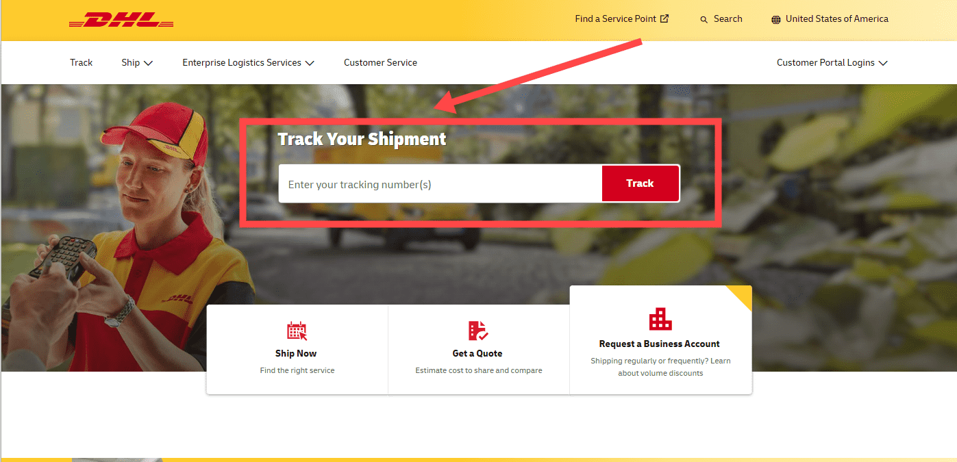 DHL Website