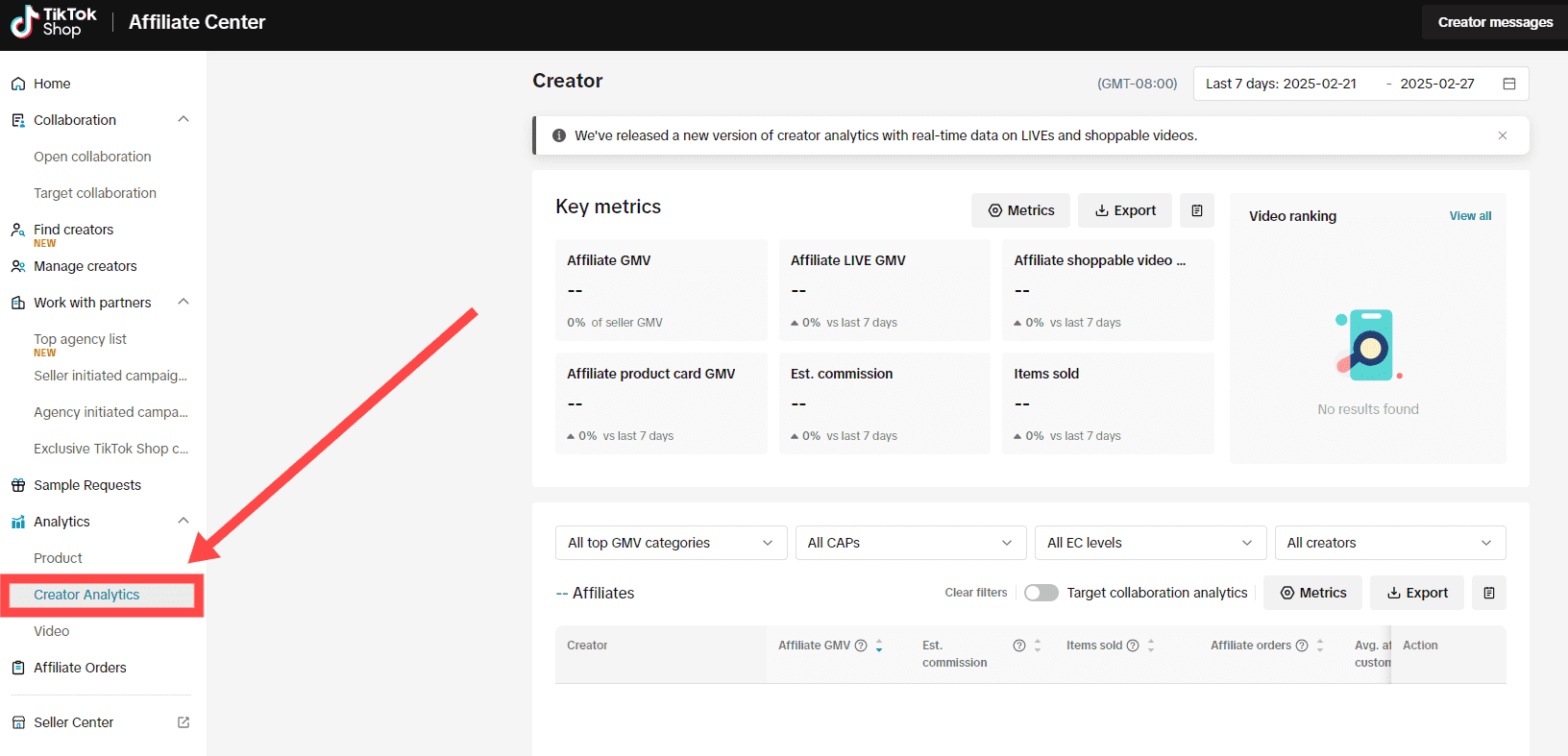 set up TikTok shop affiliate 12