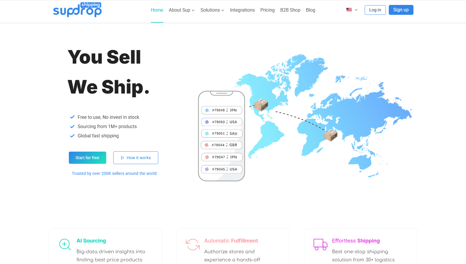 sup Dropshipping-Website
