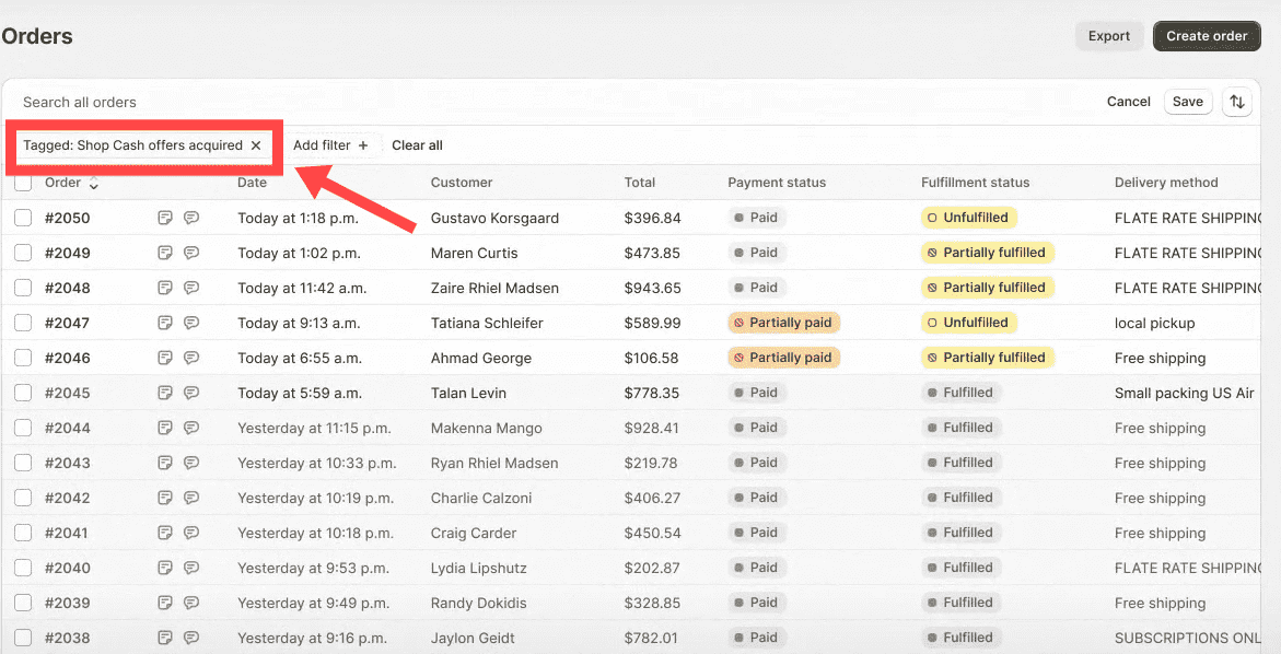 Imposta negozio Cash 8