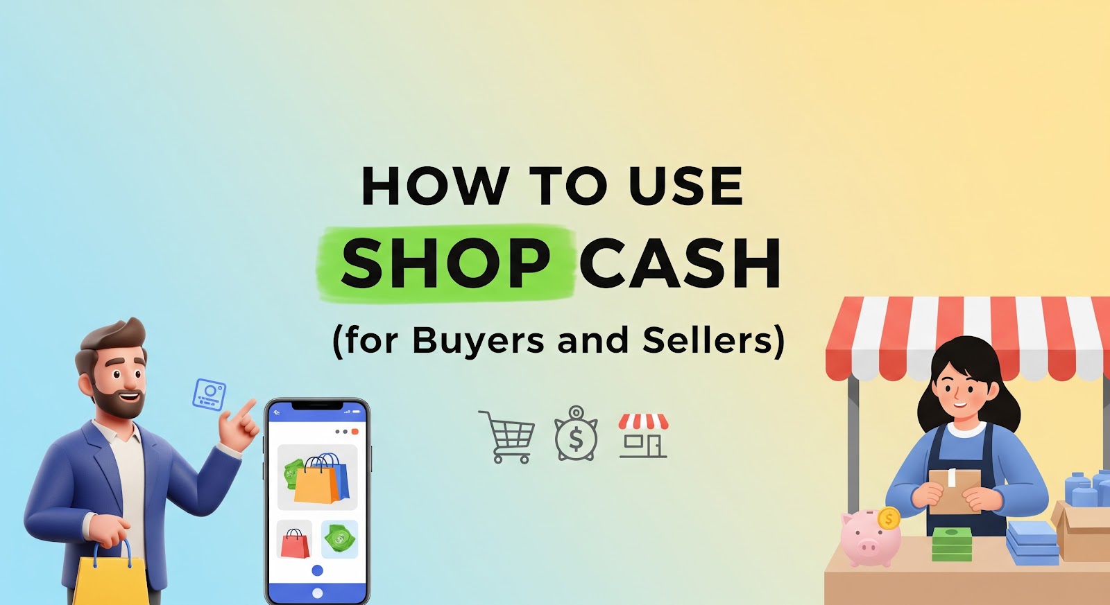How to use shop cash