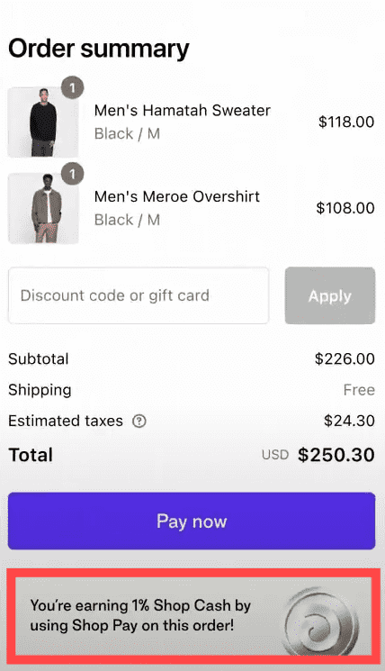 Use Shop Cash 1