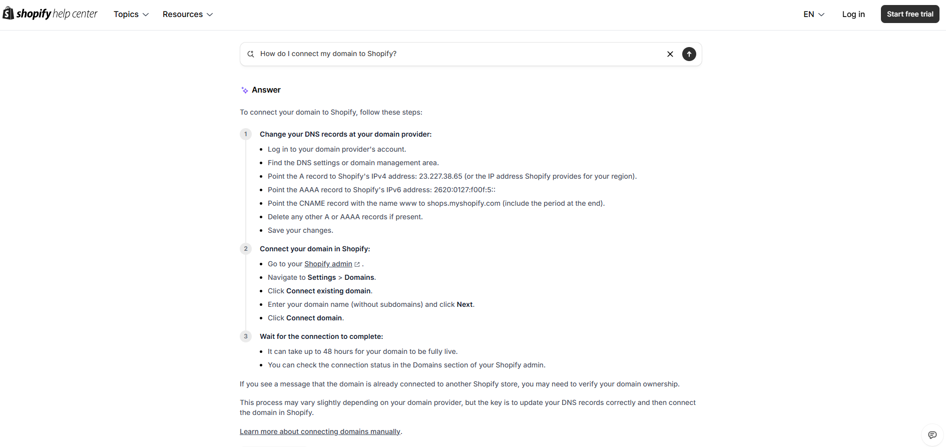 Shopify customer support