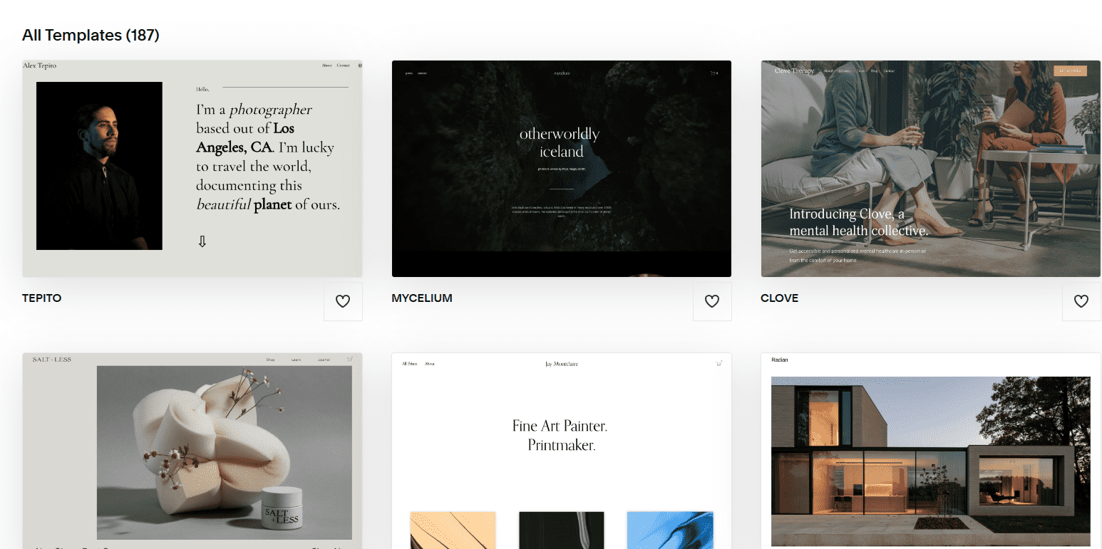 Squarespace templates