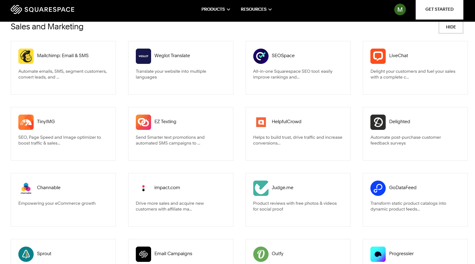 squarespace Extensions