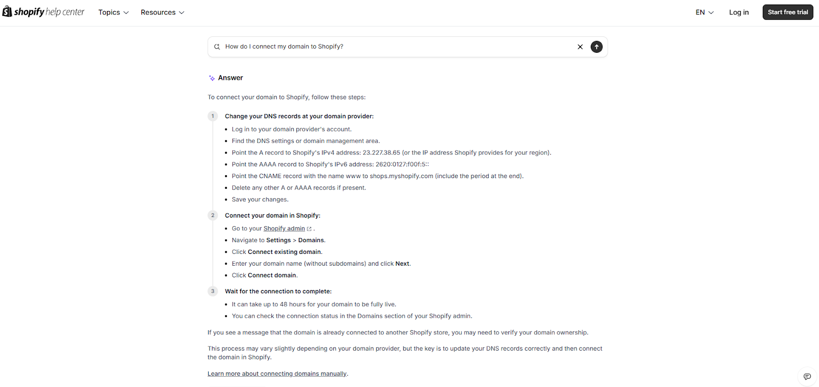 Shopify customer support