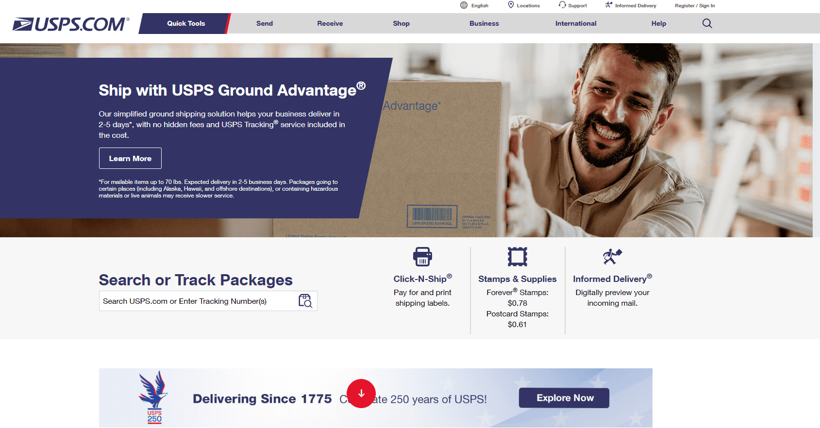 خدمة البريد الأمريكية