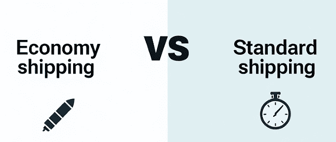 economy shipping vs standard shipping