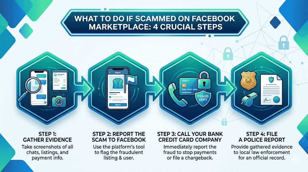 What to do if you get scammed on Facebook Marketplace
