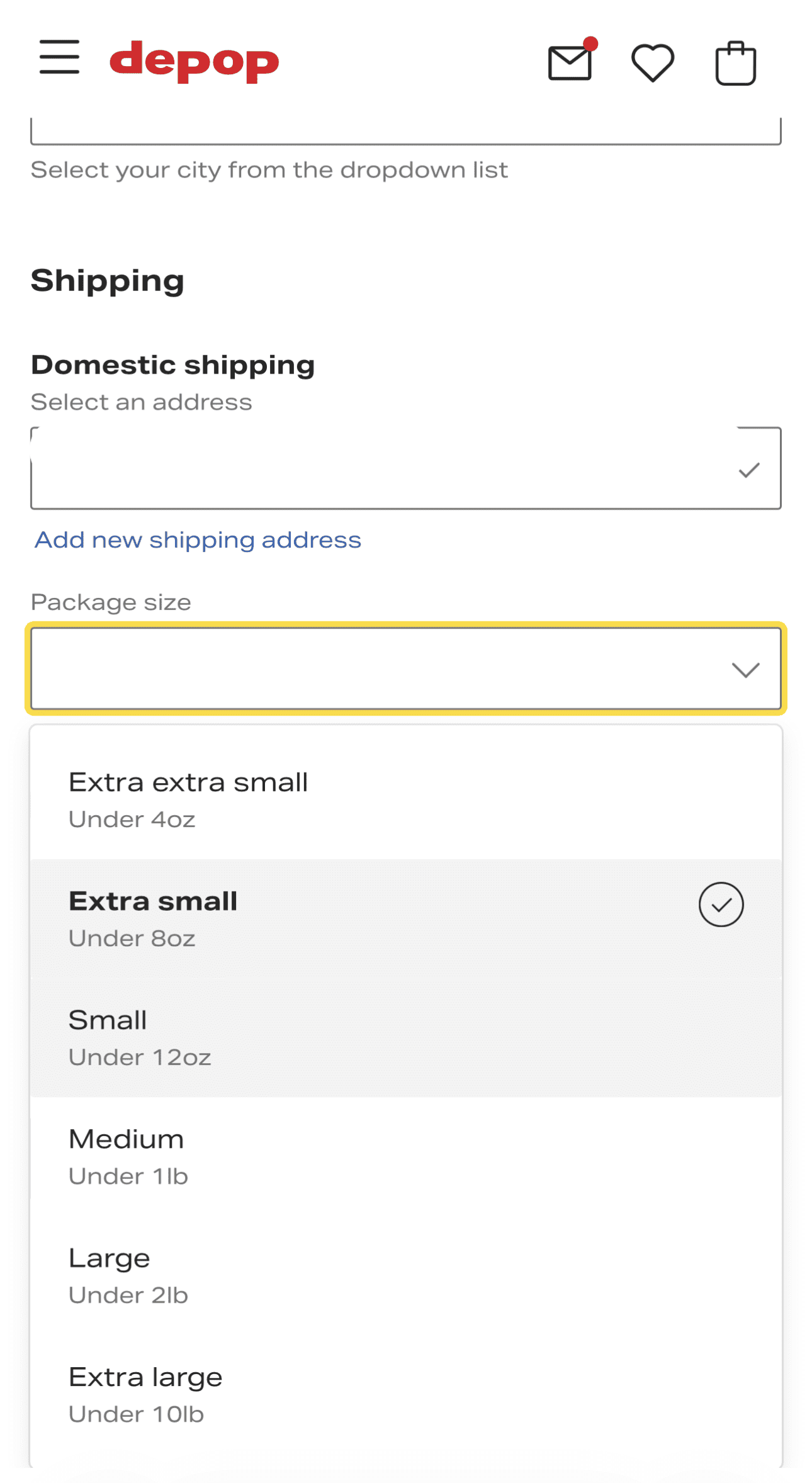 package size